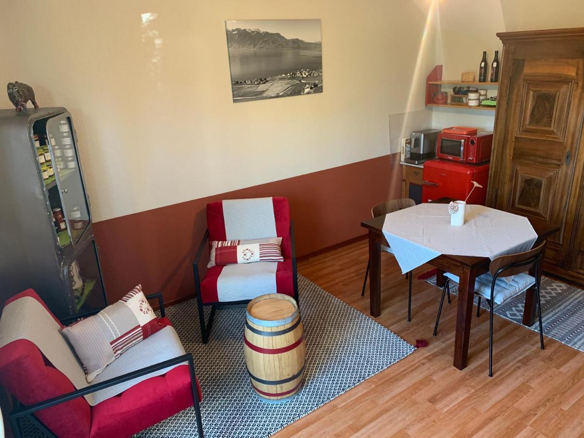 Ferienwohnung La Gremillette Gourmande Lavaux Rivaz Exterior foto