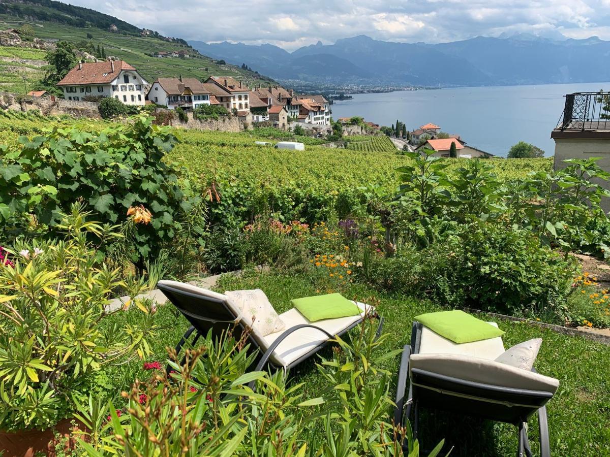 Ferienwohnung La Gremillette Gourmande Lavaux Rivaz Exterior foto
